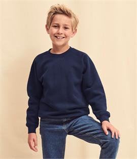 Fruit Of The Loom Kids Premium Raglan Sweatshirt